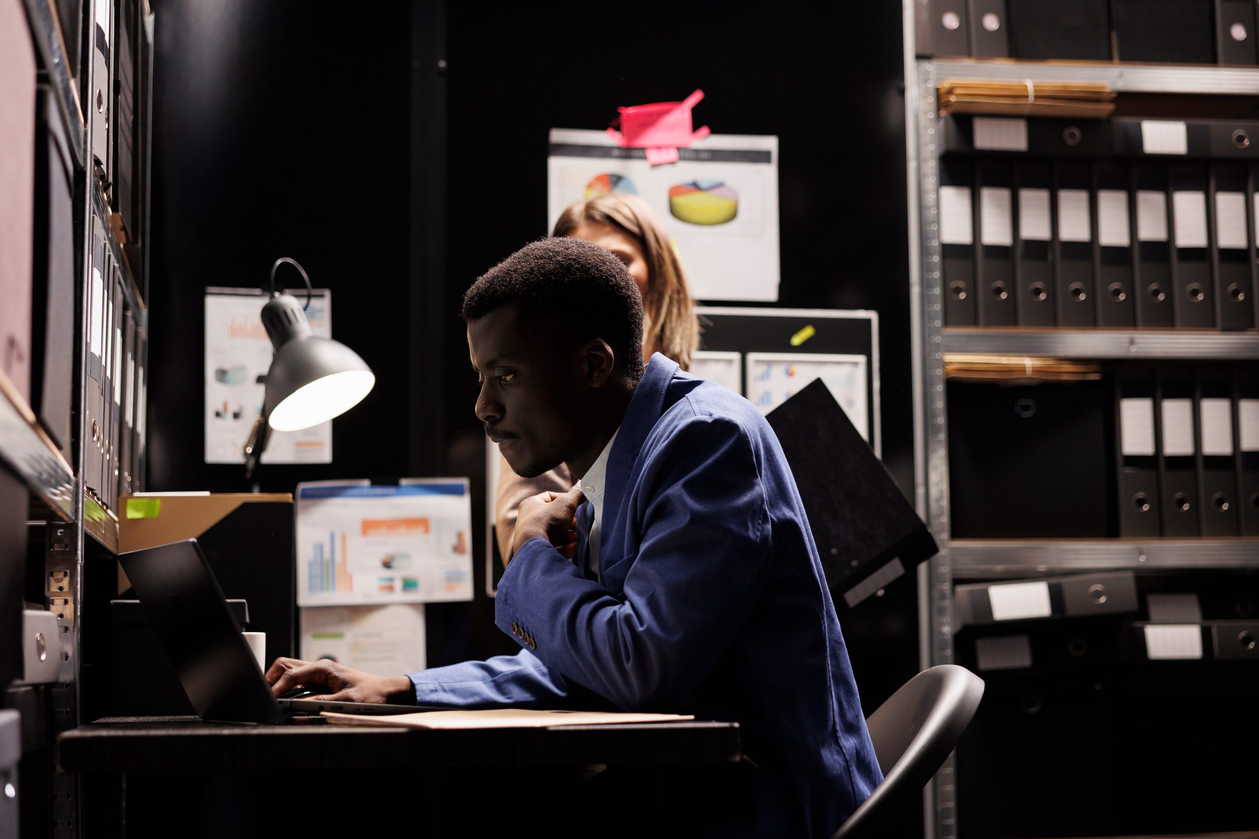 Federal agents working at investigation