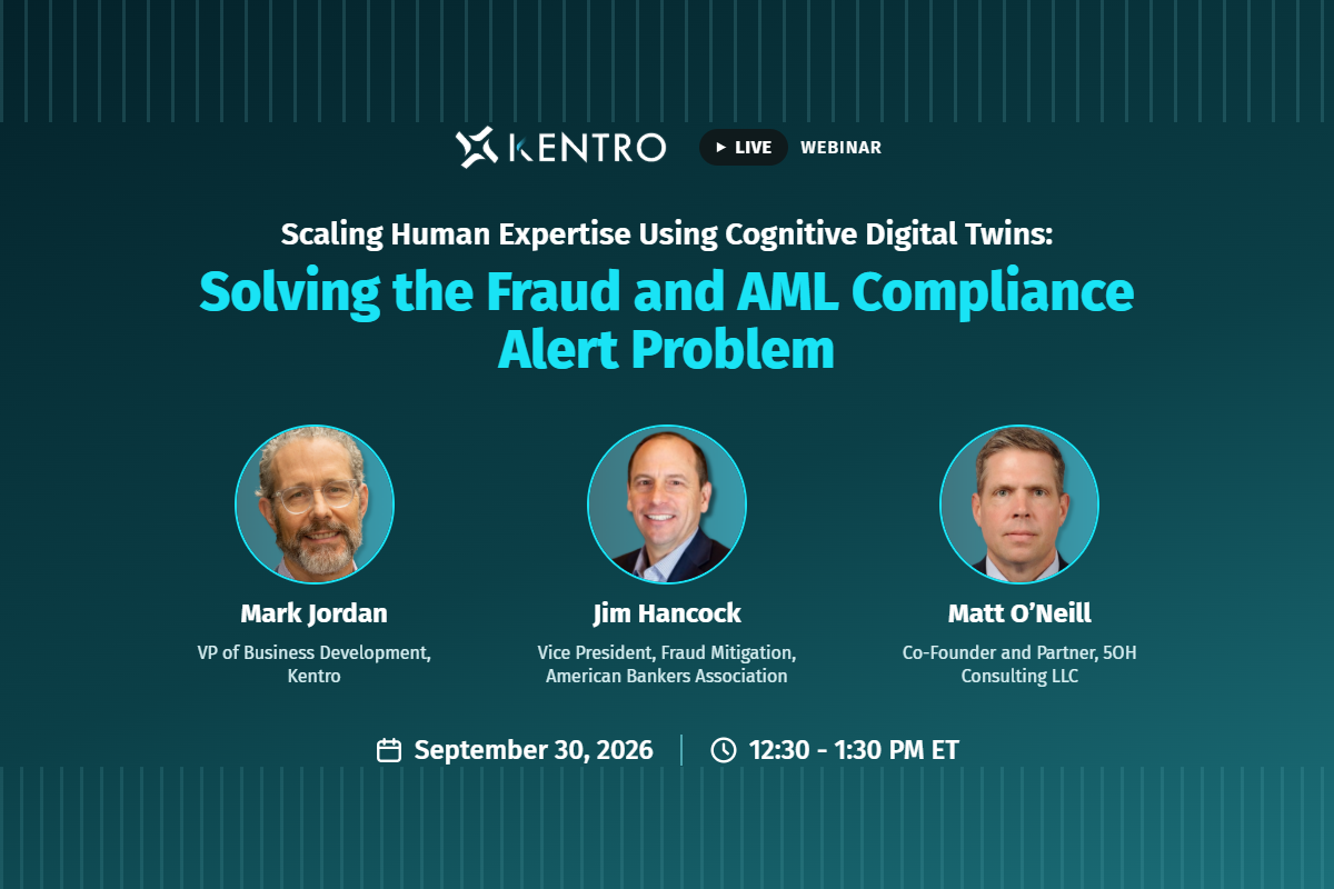 REGISTER: Scaling Human Expertise using Cognitive Digital Twins: Solving the Fraud and AML Compliance Alert Problem